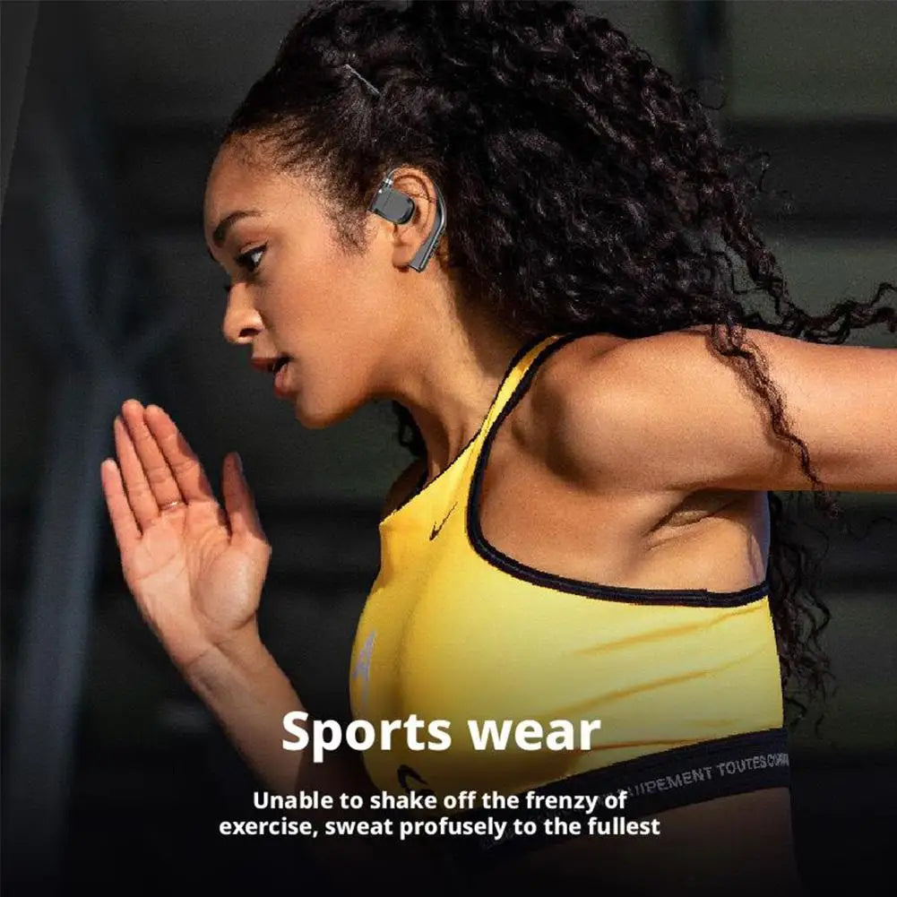 Wireless Bluetooth 5.4 Headphones With LED Display Earphones Long Standby Waterproof Business Headphones Mono Outdoor Call