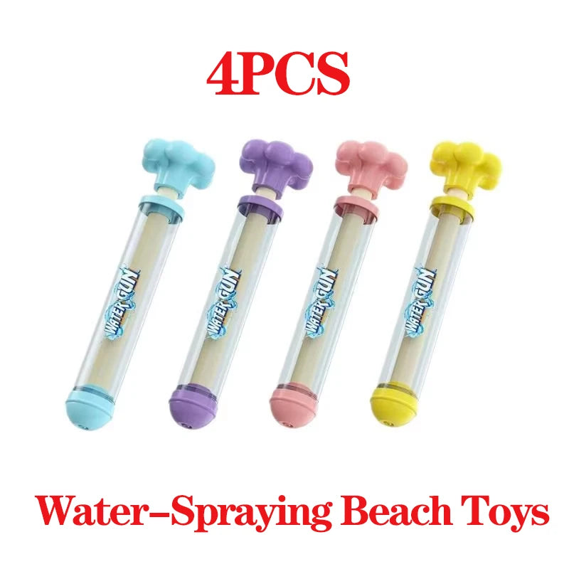High-Capacity Pull-Pull Fireworks Water Gun Summer Beach Play Water Battle Spray Gun with Rotating Fireworks Feature for Kids 