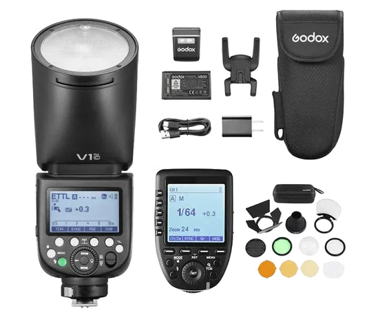 Godox V1 Pro V1Pro TTL Li-ion Round Head Camera Flash Wireless Transmission Speedlite Flash for Canon Nikon Sony Fuji Olympus