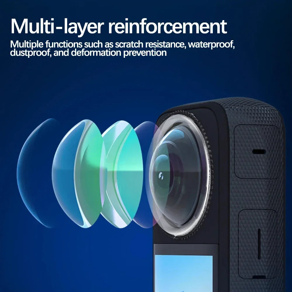 For Insta360 X5 X4 Hard PC Lens Guards Protector Rotate Removable Anti-Scratch Protective Cover Camera Cap for Insta360 One X5