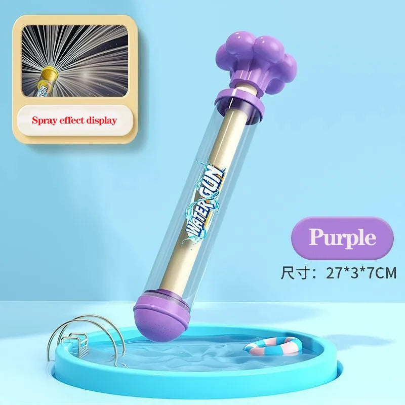 High-Capacity Pull-Pull Fireworks Water Gun Summer Beach Play Water Battle Spray Gun with Rotating Fireworks Feature for Kids ﻿