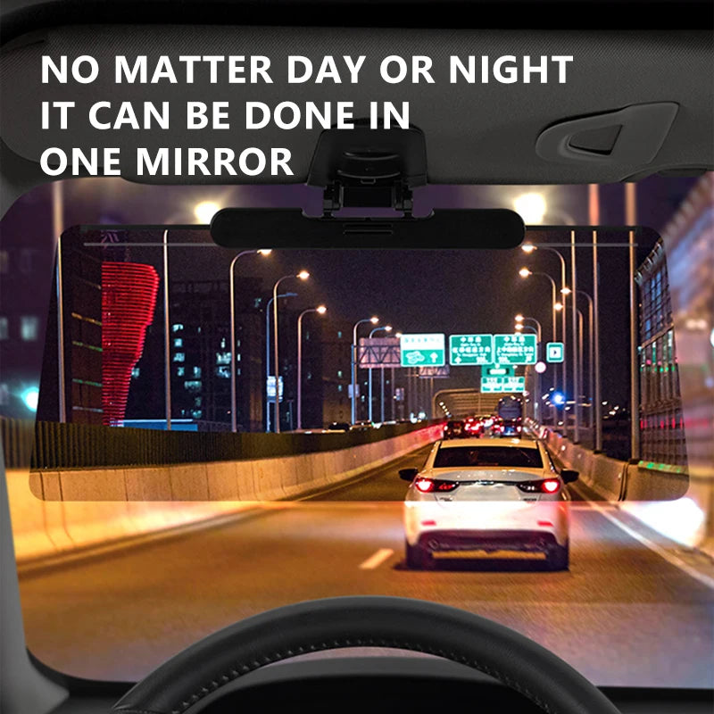 SEAMETAL Anti-Glare Car Sun Visor Goggles Auto Sunshade Plate HD Clear View Sun Visor Extender Day and Night Clear View Goggle