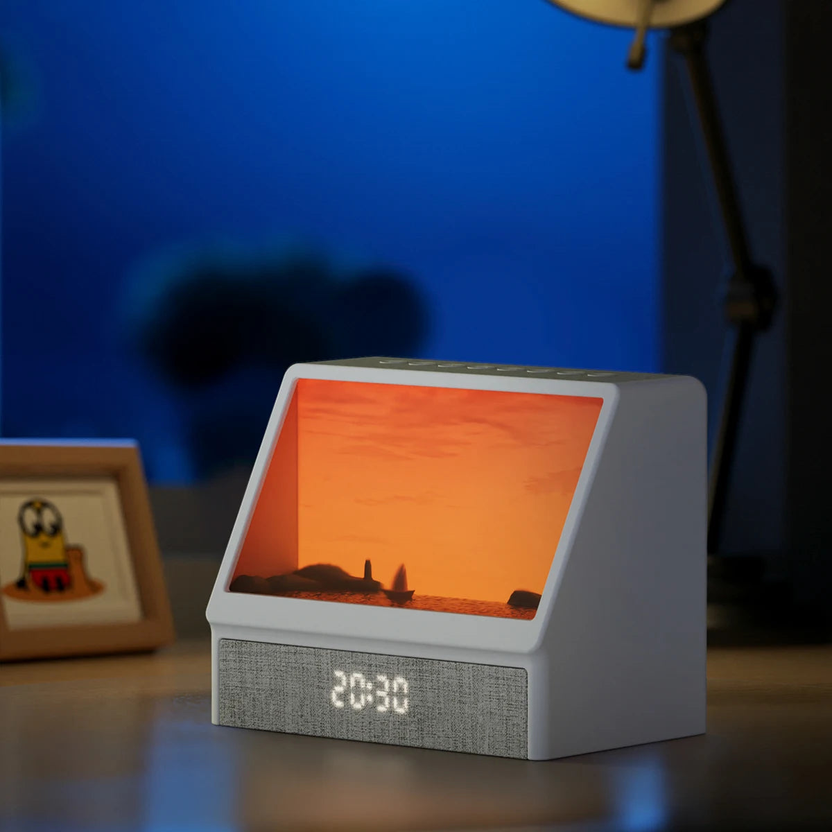 Sunrise Alarm Clock Table Light White Noise Wake Up Light With Soothing Sounds Bluetooth Sleep Aid Night Light For Bedroom Decor