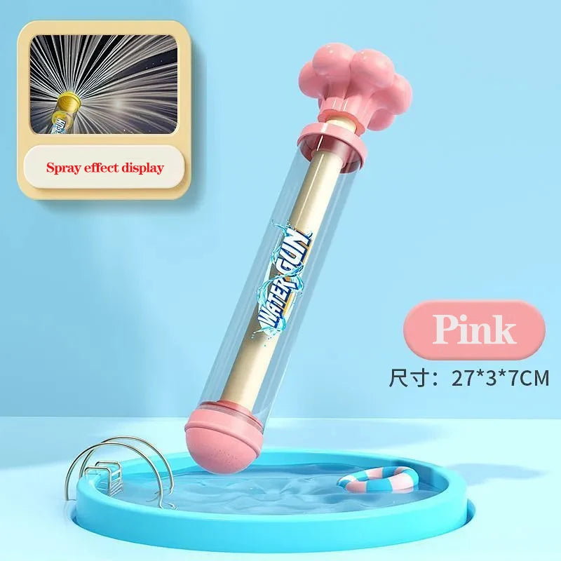 High-Capacity Pull-Pull Fireworks Water Gun Summer Beach Play Water Battle Spray Gun with Rotating Fireworks Feature for Kids ﻿