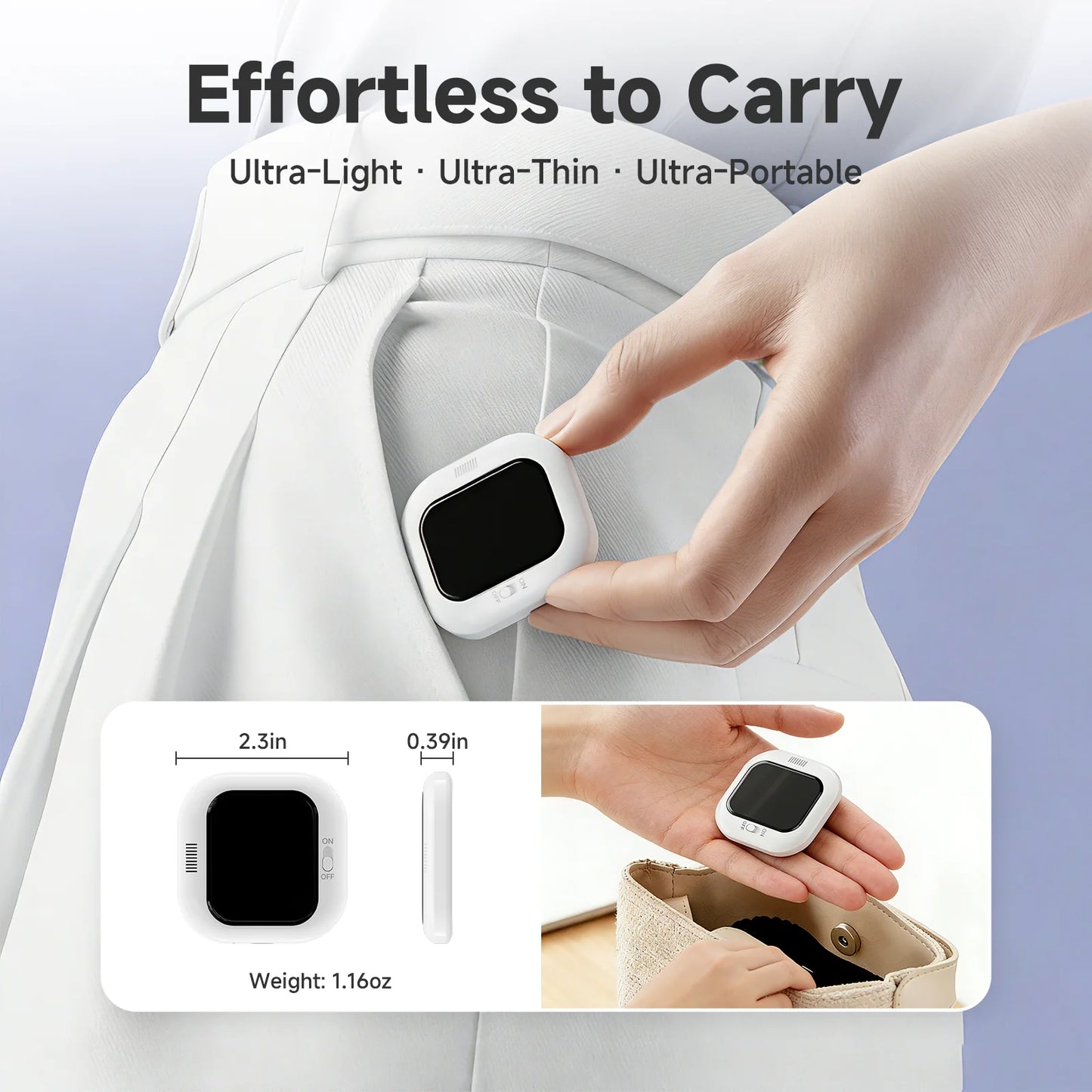 Mini phone vlog selfie display screen, used for rear camera selfies/logs/live streams ，compatible with iPhone camera display