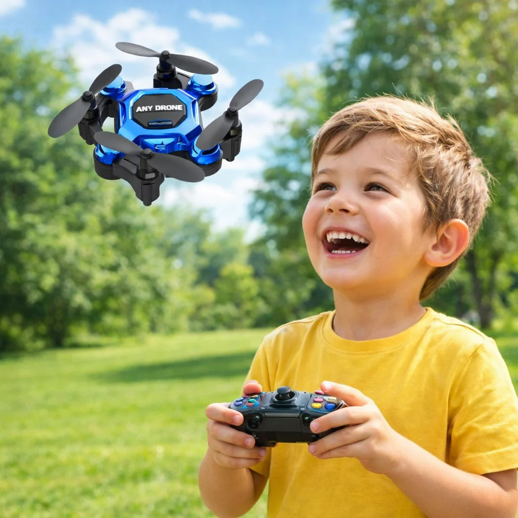 Plastic Mini Remote Control Aircraft Flying Quadcopter Rotation Remote Control Plane Durable Four-axis Micro Aircraft Children's