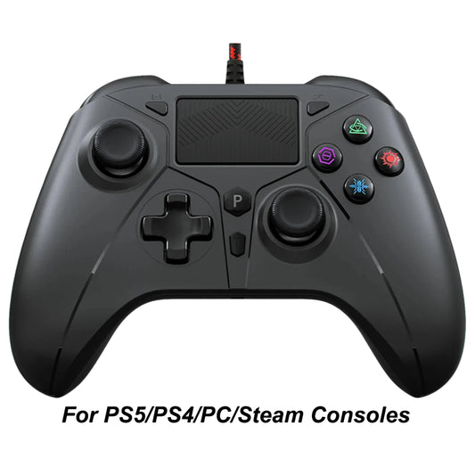 Controller for PS5/4/PC Console Gamepad Wired Rocker Turbo Dual Sense Vibrate Joystick Gaming Remote Control Handle Controllers