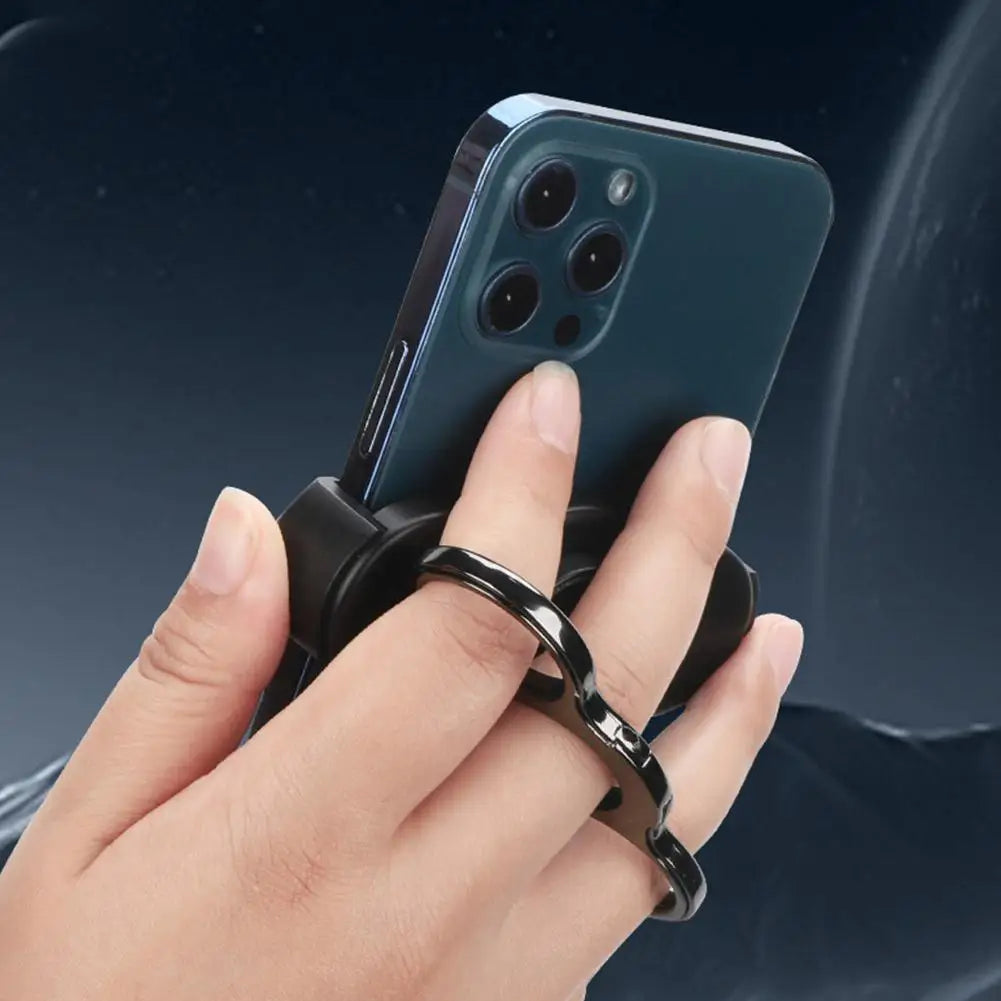 3 Finger Back Ring Phone Holder Ultra-thin Foldable 360 ° Rotating Ring Holder Portable Adhesive Back Ring Phone Tablet Holder