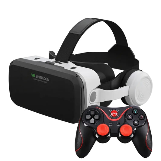 VR Shinecon Virtual Reality Casque Helmet 3D Glasses For Smartphone Smart Phone Headset Goggles Binoculars Video Game Wirth Lens