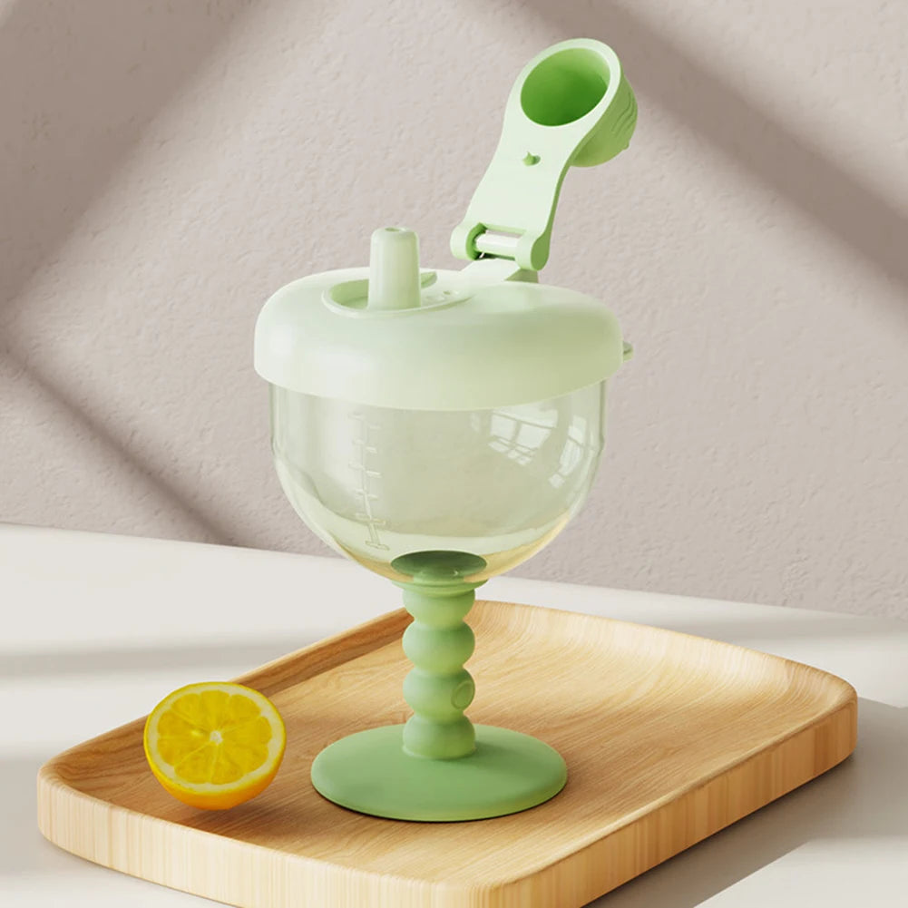 Infant Drinking Cup PP Material Spill-Proof With Measurement Baby Training Cup Anti-Fall Design Easy Grip Clear Scale Accurate