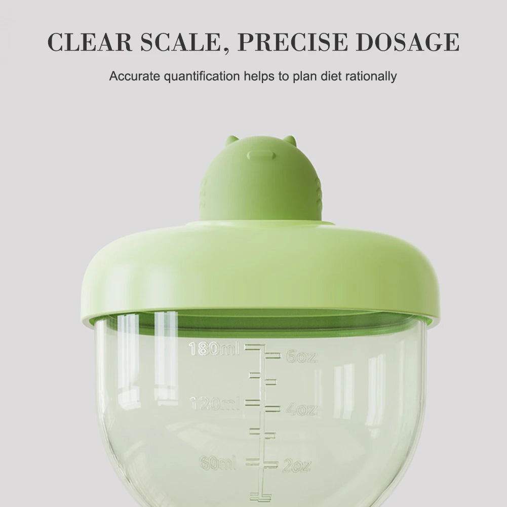 Infant Drinking Cup PP Material Spill-Proof With Measurement Baby Training Cup Anti-Fall Design Easy Grip Clear Scale Accurate