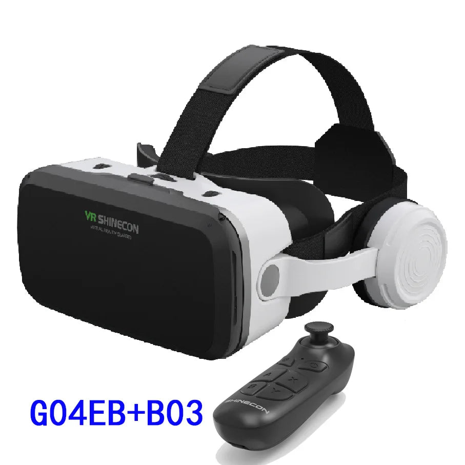 VR Shinecon Virtual Reality Casque Helmet 3D Glasses For Smartphone Smart Phone Headset Goggles Binoculars Video Game Wirth Lens