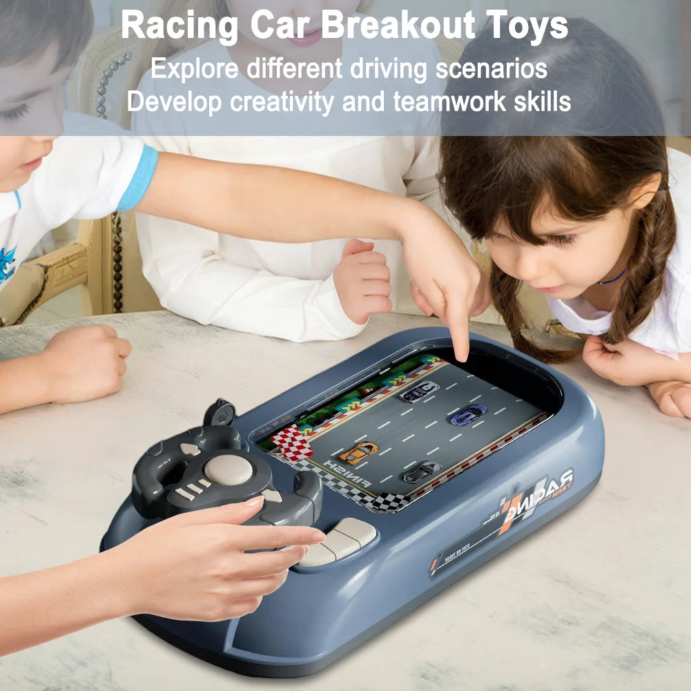 Simulated Driving Racing Car Board Game with Sound Interactive Simulation Racing Toy Car Racing Adventure Toy for 3+ Kids Gifts