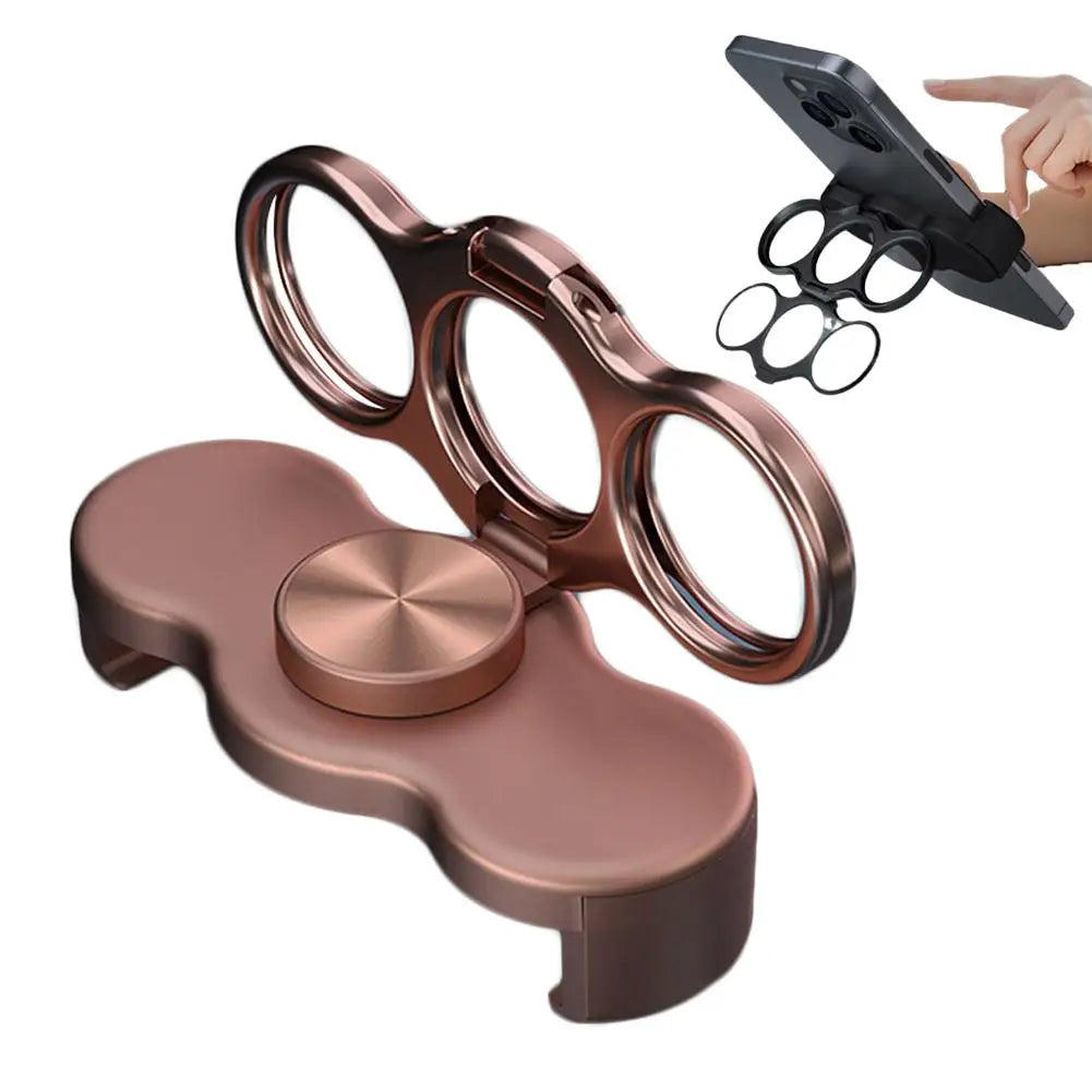 3 Finger Back Ring Phone Holder Ultra-thin Foldable 360 ° Rotating Ring Holder Portable Adhesive Back Ring Phone Tablet Holder