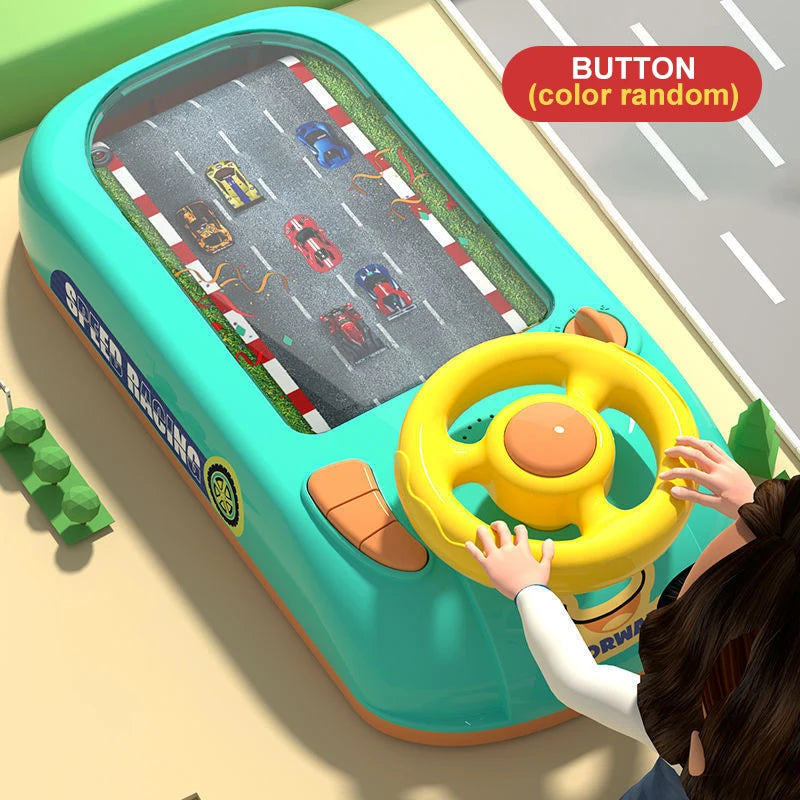 Simulated Driving Racing Car Board Game with Sound Interactive Simulation Racing Toy Car Racing Adventure Toy for 3+ Kids Gifts