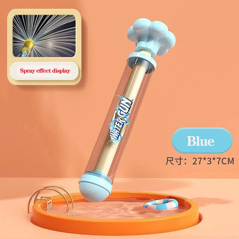 High-Capacity Pull-Pull Fireworks Water Gun Summer Beach Play Water Battle Spray Gun with Rotating Fireworks Feature for Kids ﻿