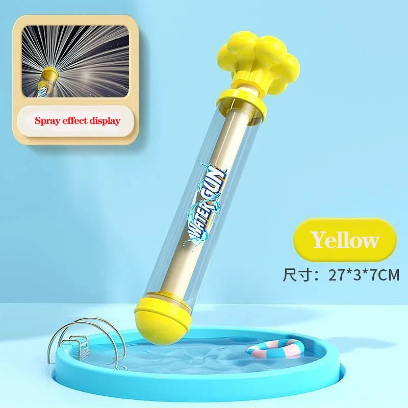 High-Capacity Pull-Pull Fireworks Water Gun Summer Beach Play Water Battle Spray Gun with Rotating Fireworks Feature for Kids ﻿