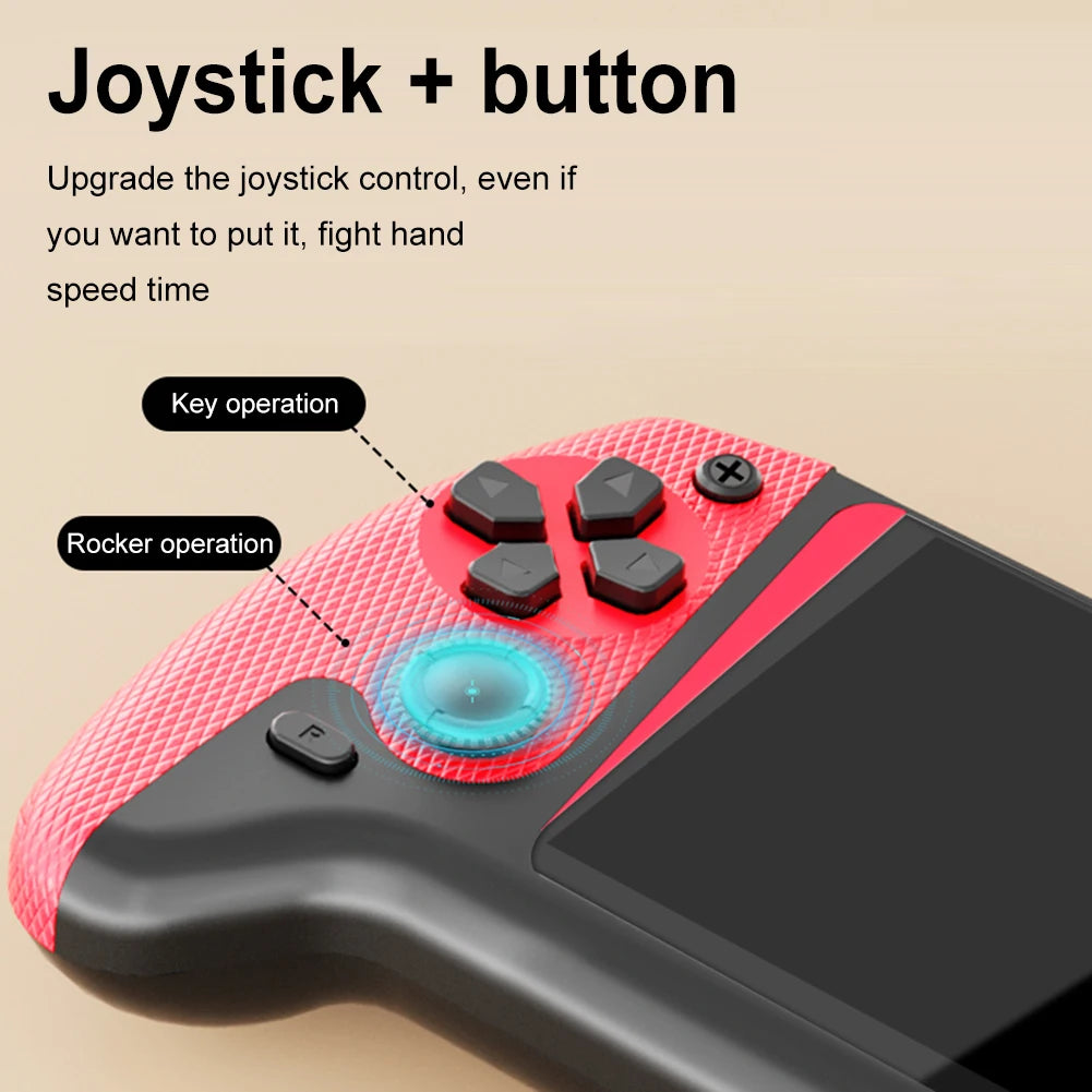 Gaming Console 3.5inch LCD Screen TV Connect Nostalgic Game Console 1200mAh Video Game Console for Kids Adults for Single Player