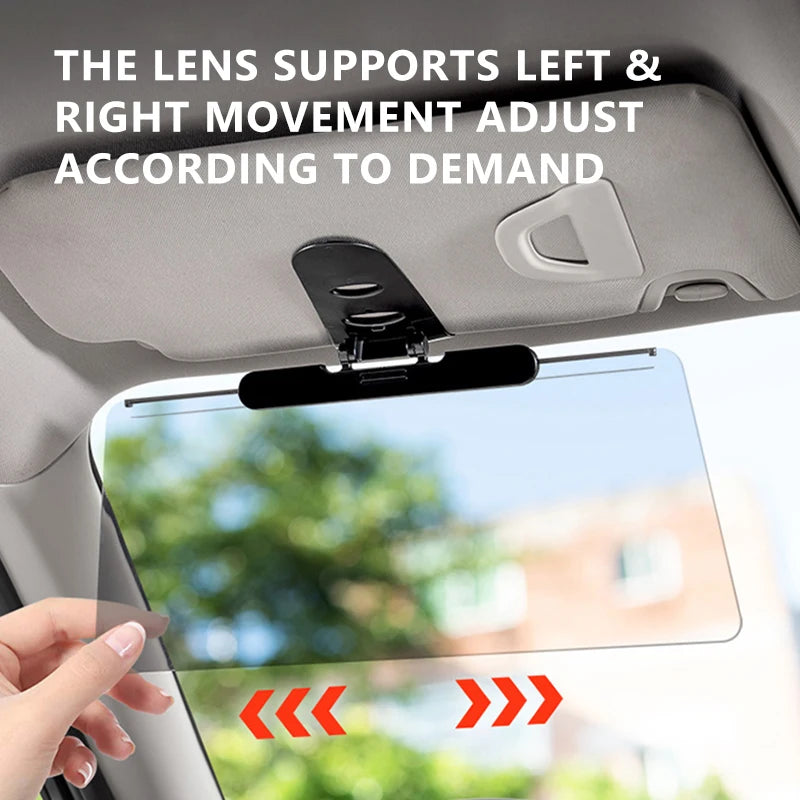 SEAMETAL Anti-Glare Car Sun Visor Goggles Auto Sunshade Plate HD Clear View Sun Visor Extender Day and Night Clear View Goggle