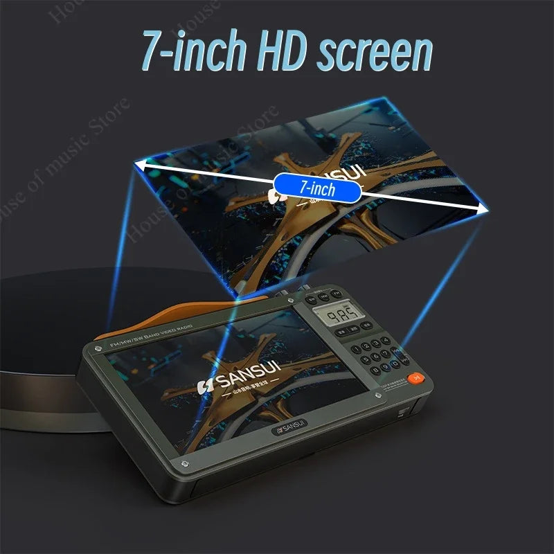Hot Portable F51/F50 HD LED Display FM/MW/SW Radio & MP4 Music Player Video Playback Wireless Bluetooth Speakers Music Center