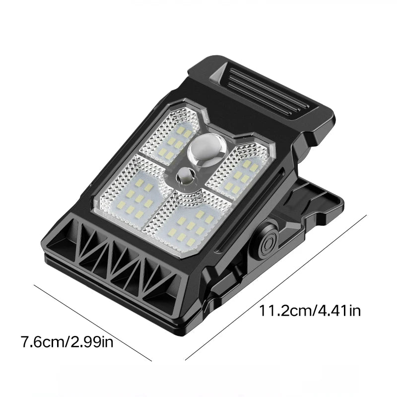 New upgraded intelligent sensing solar clip lamp outdoor courtyard lamp garden lighting solar wall lamp