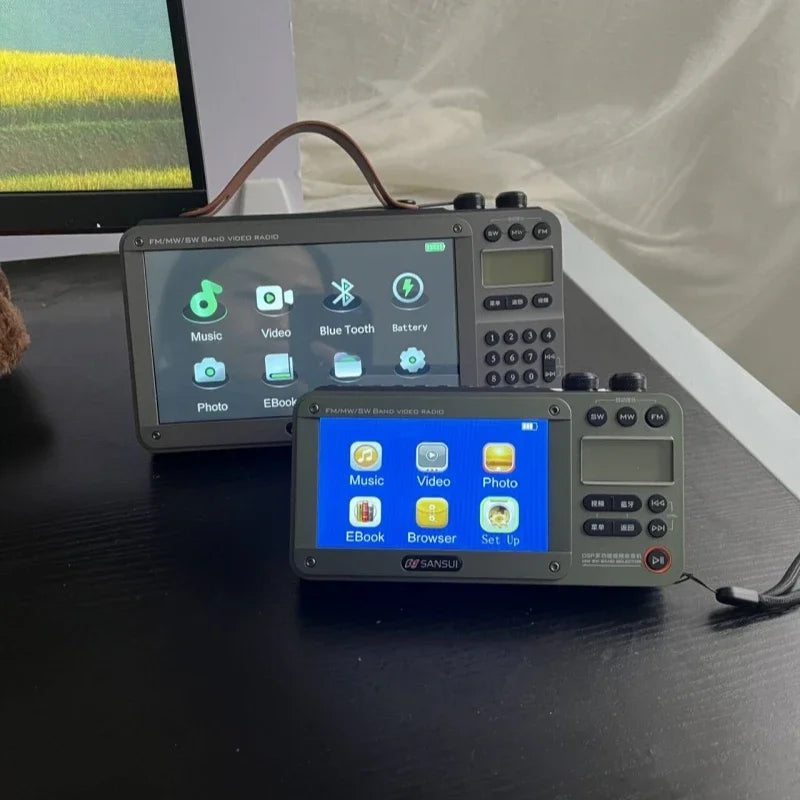 Hot Portable F51/F50 HD LED Display FM/MW/SW Radio & MP4 Music Player Video Playback Wireless Bluetooth Speakers Music Center