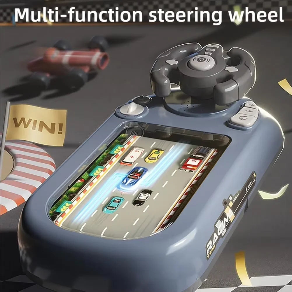 Simulated Driving Racing Car Board Game with Sound Interactive Simulation Racing Toy Car Racing Adventure Toy for 3+ Kids Gifts