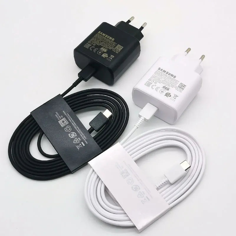 Samsung 45W Charger Super Fast Charge Adapter For Galaxy S25 S24 S20 S21 S22 S23 Note 20 Ultra 10 Plus FE Z Flip Fold 6 5 4 3 2