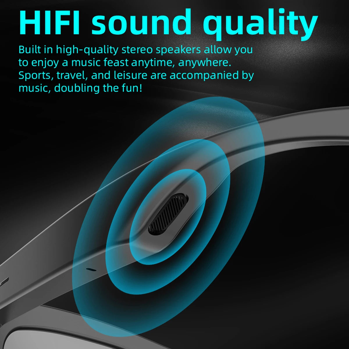 2025 Trending Smart Glasses Wireless Bluetooth Call IP4 Waterproof Outdoor Sport Sunglasses Music Control High Sound Quality Men