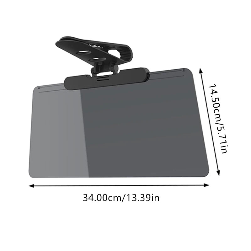 SEAMETAL Anti-Glare Car Sun Visor Goggles Auto Sunshade Plate HD Clear View Sun Visor Extender Day and Night Clear View Goggle